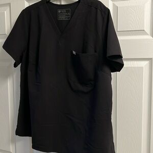 Figs black Catarina scrub top excellent condition